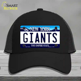 Giants New York State Novelty License Plate Hat Mesh / Black