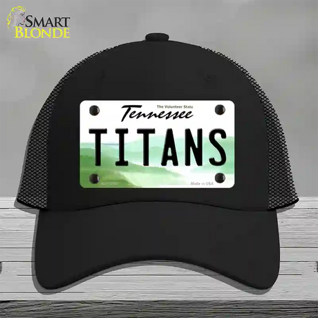 Titans Tennessee State Novelty License Plate Hat Mesh / Black