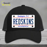 Redskins Washington State Novelty License Plate Hat Mesh / Black