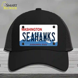 Seahawks Washington State Novelty License Plate Hat Mesh / Black