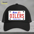 Oilers Alberta Canada Province Novelty License Plate Hat Mesh / Black