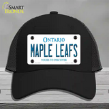 Maple Leafs Ontario Canada Province Novelty License Plate Hat Mesh / Black