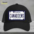 Canadiens Quebec Canada Province Novelty License Plate Hat Mesh / Black