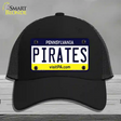 Pirates Pennsylvania State Novelty License Plate Hat Mesh / Black