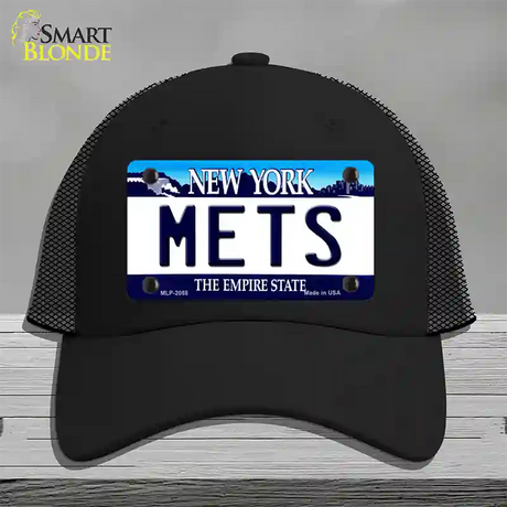 Mets New York State Novelty License Plate Hat Mesh / Black