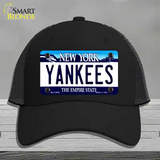 Yankees New York State Novelty License Plate Hat Mesh / Black