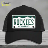 Rockies Colorado State Novelty License Plate Hat Mesh / Black