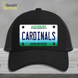 Cardinals Missouri State Novelty License Plate Hat Mesh / Black