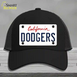 Dodgers California State Novelty License Plate Hat Mesh / Black