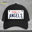 Angels California State Novelty License Plate Hat Mesh / Black