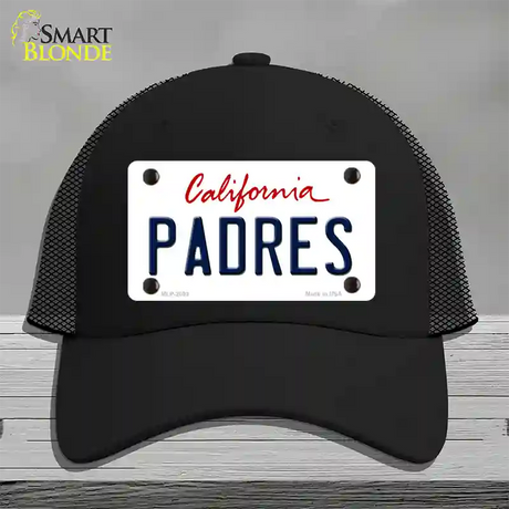 Padres California State Novelty License Plate Hat Mesh / Black