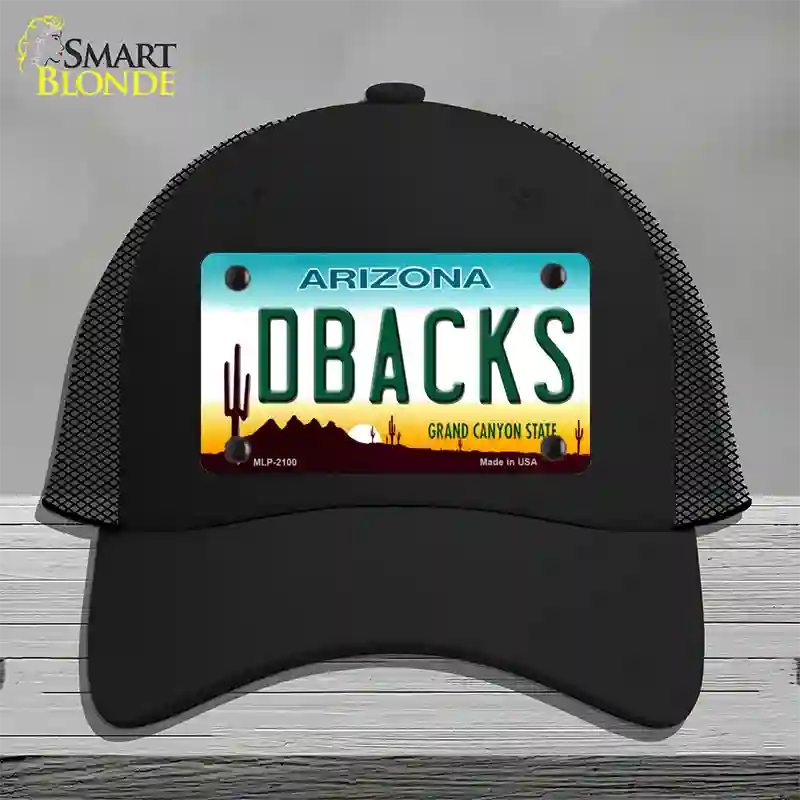 Dbacks Arizona State Novelty License Plate Hat Mesh / Black