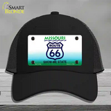 Route 66 Shield Missouri Novelty License Plate Hat Mesh / Black