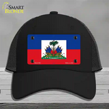 Haiti Flag Novelty License Plate Hat Mesh / Black