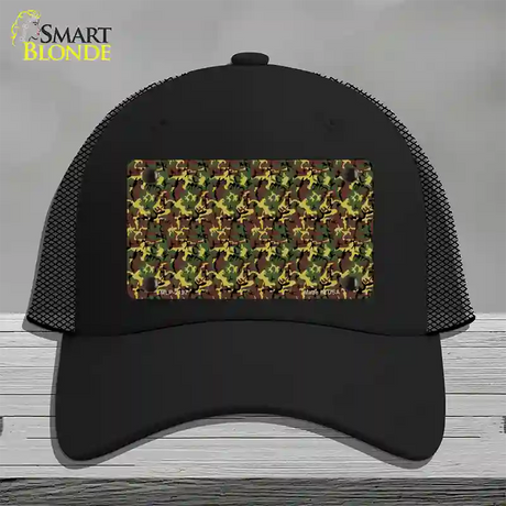 Camouflage Novelty License Plate Hat Mesh / Black