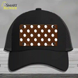 White Brown Polka DotsNovelty License Plate Hat Mesh / Black