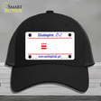 Washington DC State Blank Novelty License Plate Hat Mesh / Black