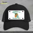 Florida State Blank Novelty License Plate Hat Mesh / Black