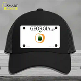 Georgia State Blank Novelty License Plate Hat Mesh / Black