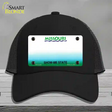 Missouri State Blank Novelty License Plate Hat Mesh / Black