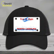 North Carolina State Blank Novelty License Plate Hat Mesh / Black