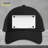 Diamond White Novelty License Plate Hat Mesh / Black