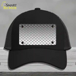 Diamond Silver Novelty License Plate Hat Mesh / Black