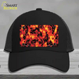 Fire Explosion Novelty License Plate Hat Mesh / Black