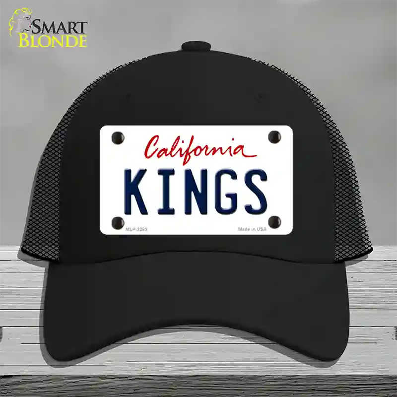 Kings California State Novelty License Plate Hat Mesh / Black