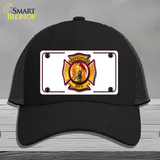 Firefighters Wife Novelty License Plate Hat Mesh / Black