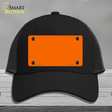 Orange Solid Novelty License Plate Hat Mesh / Black