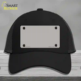 Gray Solid Novelty License Plate Hat Mesh / Black