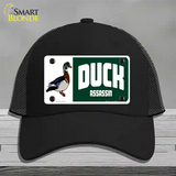 Duck Assassin Novelty License Plate Hat Mesh / Black