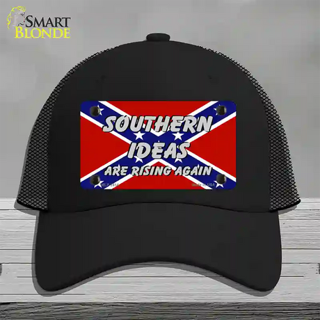 Southern Ideas Risin Again Novelty License Plate Hat Mesh / Black