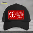 Give Your Heart To Jesus Novelty License Plate Hat Mesh / Black