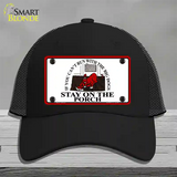 Cant Run With The Big Dogs Novelty License Plate Hat Mesh / Black