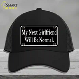 My Next Girlfriend Novelty License Plate Hat Mesh / Black