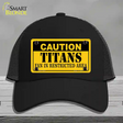 Caution Titans Novelty License Plate Hat Mesh / Black