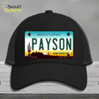 Payson Arizona Novelty License Plate Hat Mesh / Black