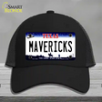 Mavericks Texas State Novelty License Plate Hat Mesh / Black