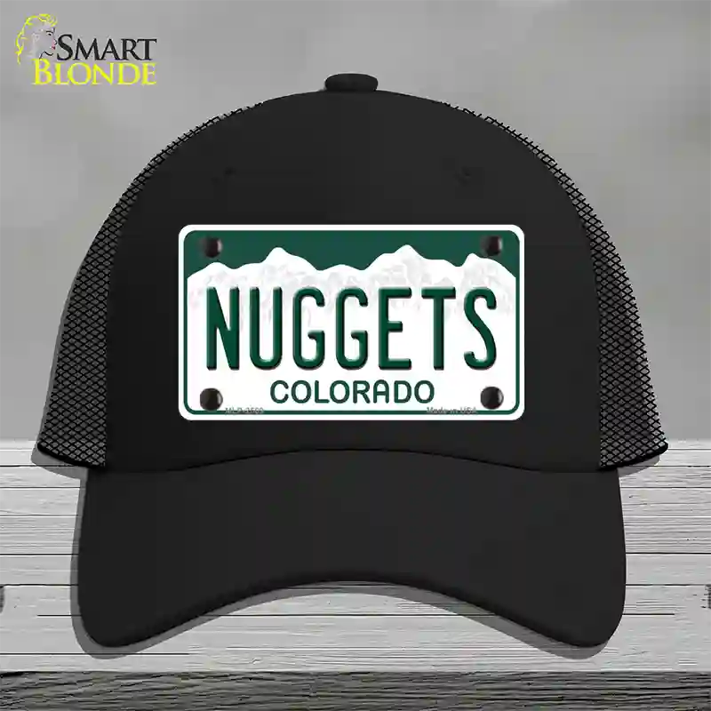 Nuggets Colorado State Novelty License Plate Hat Mesh / Black