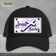 Jesus Saves Novelty License Plate Hat Mesh / Black