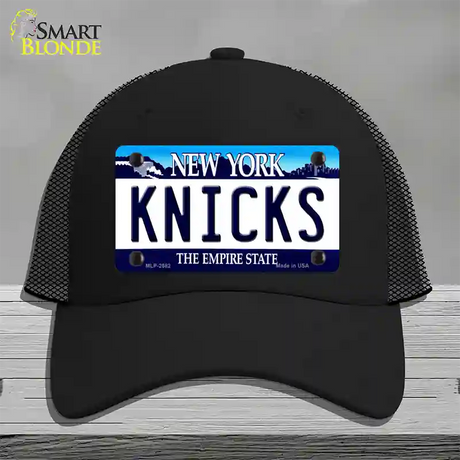 Knicks New York State Novelty License Plate Hat Mesh / Black