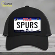 Spurs Texas State Novelty License Plate Hat Mesh / Black