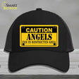 Caution Angels Fan Novelty License Plate Hat Mesh / Black