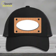 Orange White Chevon White Center Oval Novelty License Plate Hat Mesh / Black