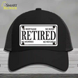 Retired Novelty License Plate Hat Mesh / Black