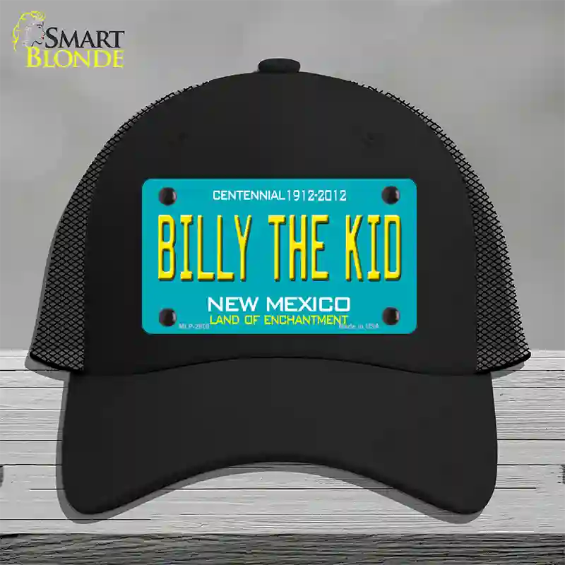 Billy The Kid New Mexico Teal Novelty License Plate Hat Mesh / Black