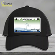 Michigan Peninsulas State Blank Novelty License Plate Hat Mesh / Black