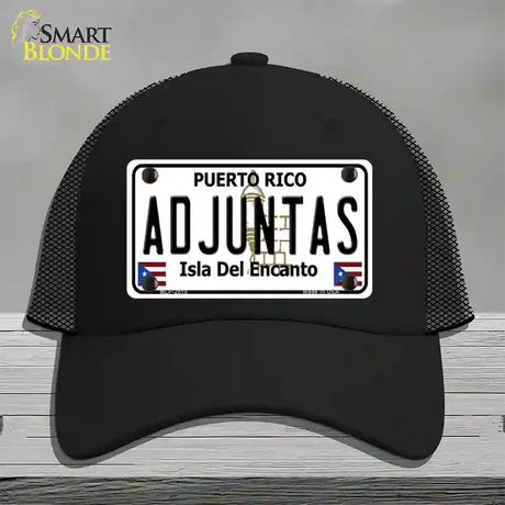 Adjuntas Novelty License Plate Hat Mesh / Black